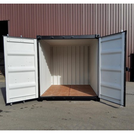 Conteneur de stockage 10 pieds – Compact, sécurisé et durable - Noir