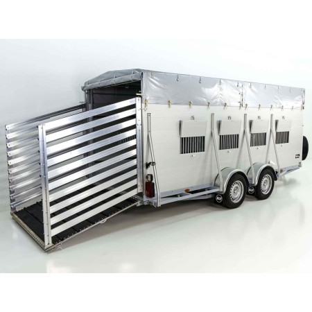 Remorque bétaillère Koch Profi 185x550cm hauteur:185 3,5t combi pliable